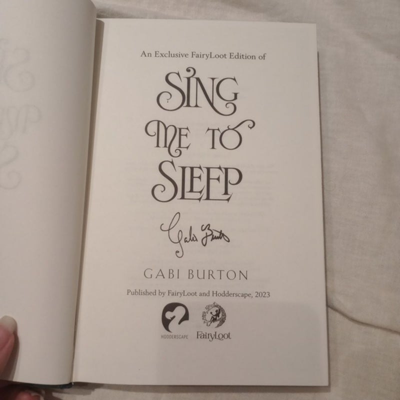 SIGNED Sing Me to Sleep