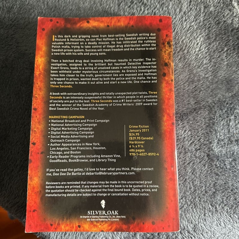 Three Seconds (Double Signed First Edition Swedish Arc) 