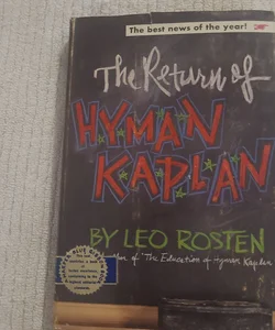The Return of Hyma Kaplan 