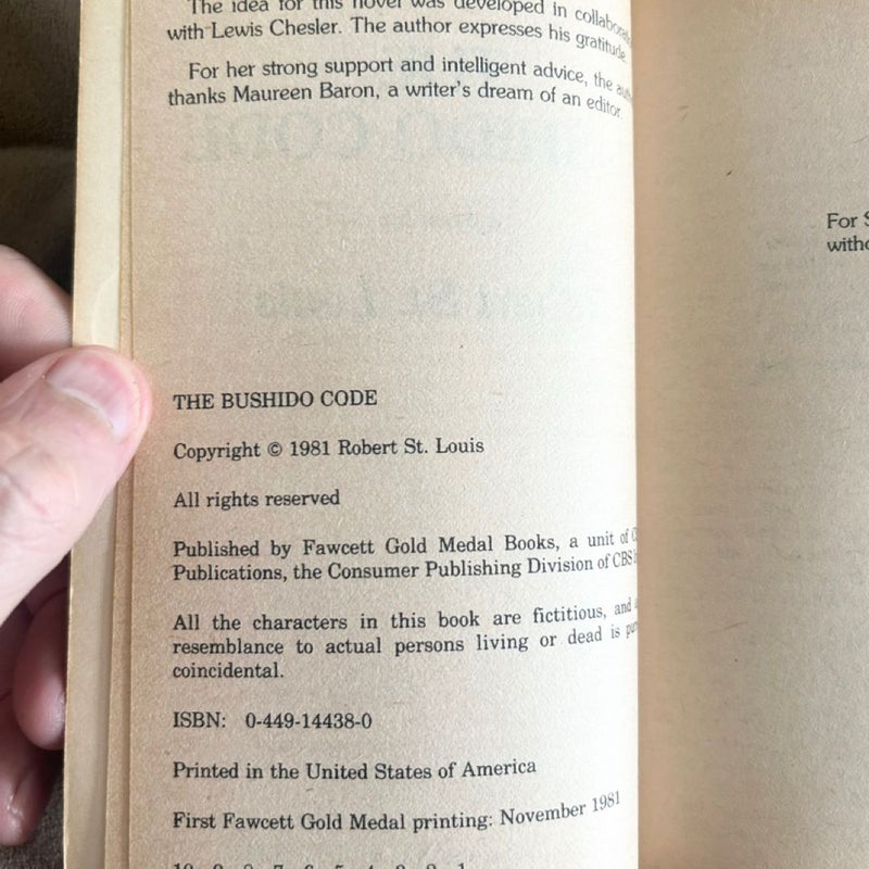 The Bushido Code  1923