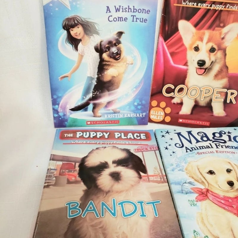Childrens Puppy Themed Books Lot Of 4