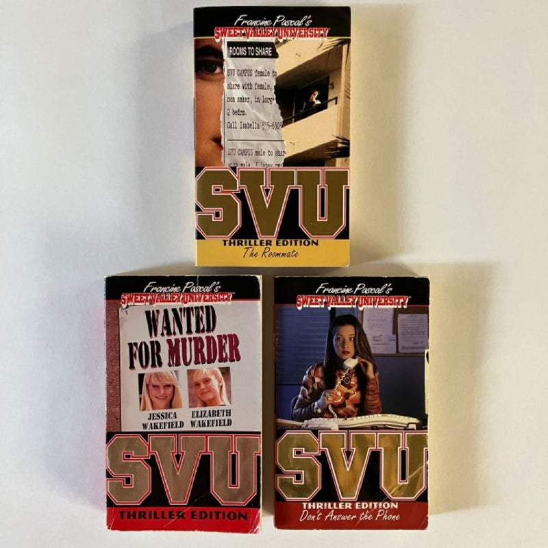 Sweet Valley University Thriller Edition: Wanted for Murder, The Roommate; Don’t Answer the Phone