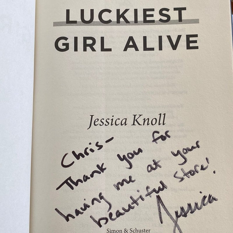 Luckiest Girl Alive (Signed)