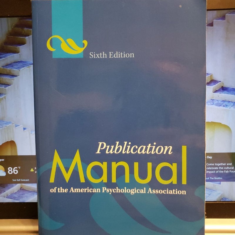 Publication Manual of the American Psychological Association