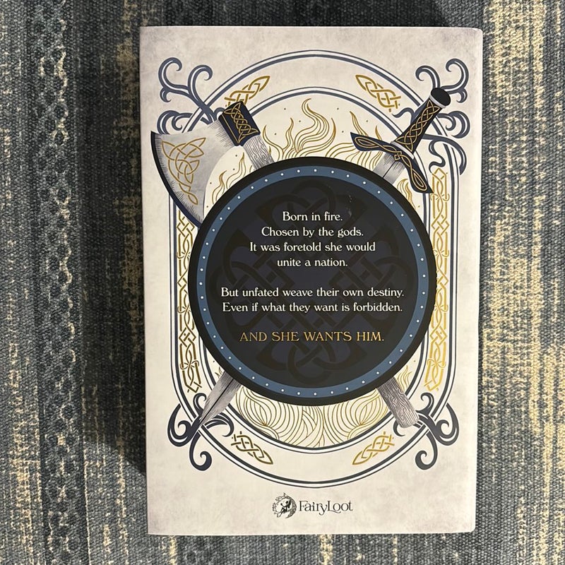 A Fate Inked in Blood - signed Fairyloot w painted edges