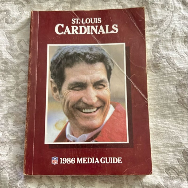 St.Louis Cardinals NFL 1986 Media Guide 