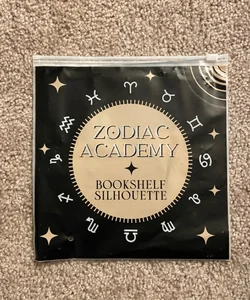 Bookish Box Zodiac Academy Bookshelf Silhouette 