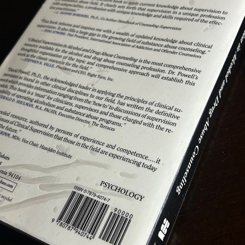 Clinical Supervision in Alcohol and Drug Abuse Counseling