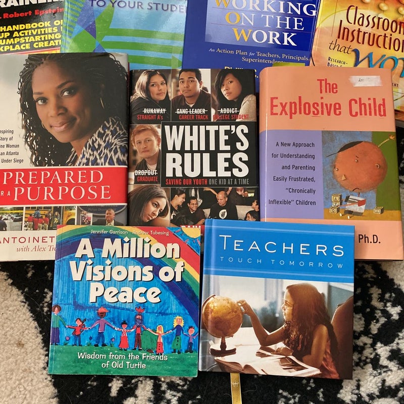 Lot of 9 Teaching Books/Parenting/Educational