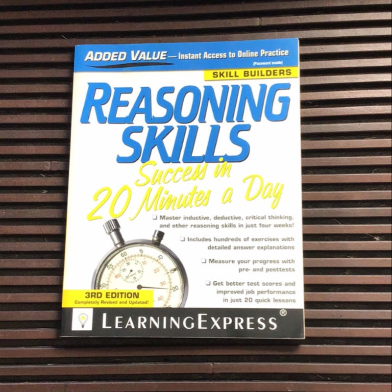 Reasoning Skills Success in 20 Minutes a Day