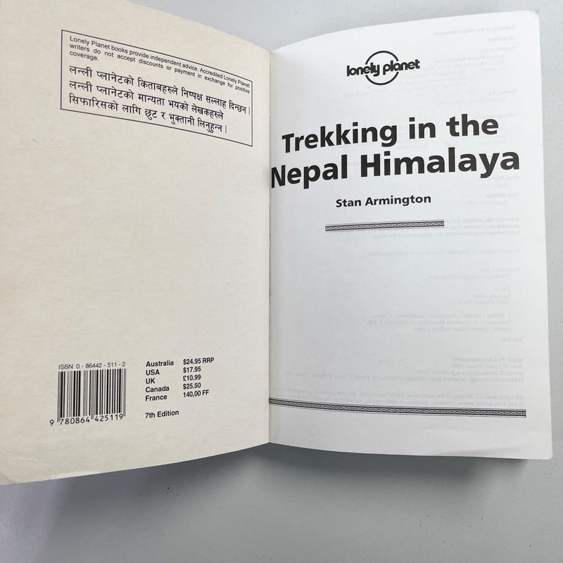 Lonely Planet Trekking in the Nepal Himalaya 10 10th Ed