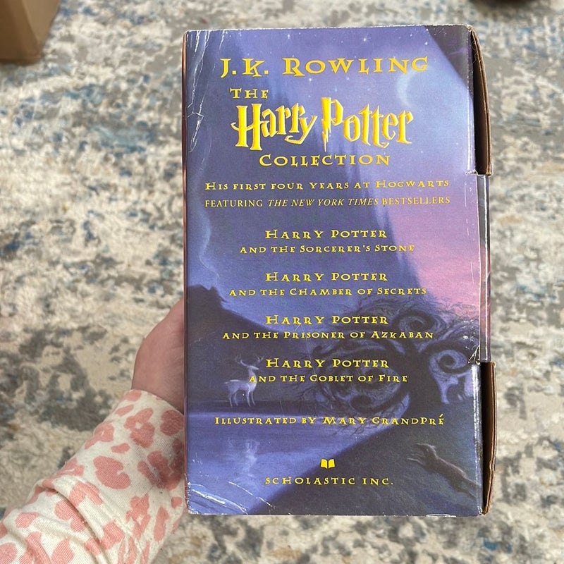 Harry Potter 1-4 Boxed Set (1st printing)