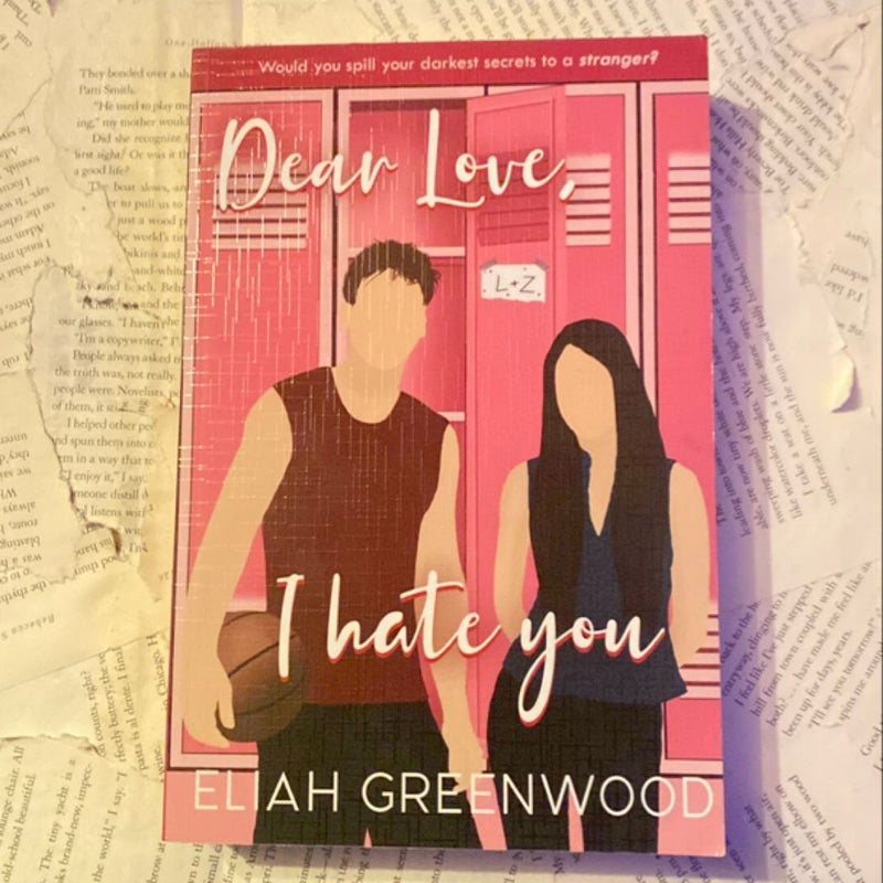 Dear Love, I Hate You special edition from cover to cover box 