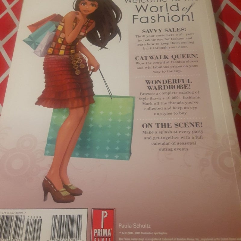 Style Savvy Prima strategy guide book for the Nintendo DS