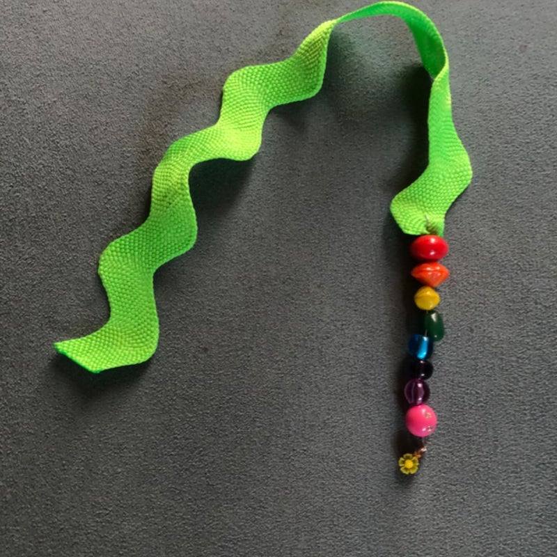 Handmade rainbow themed bookmark