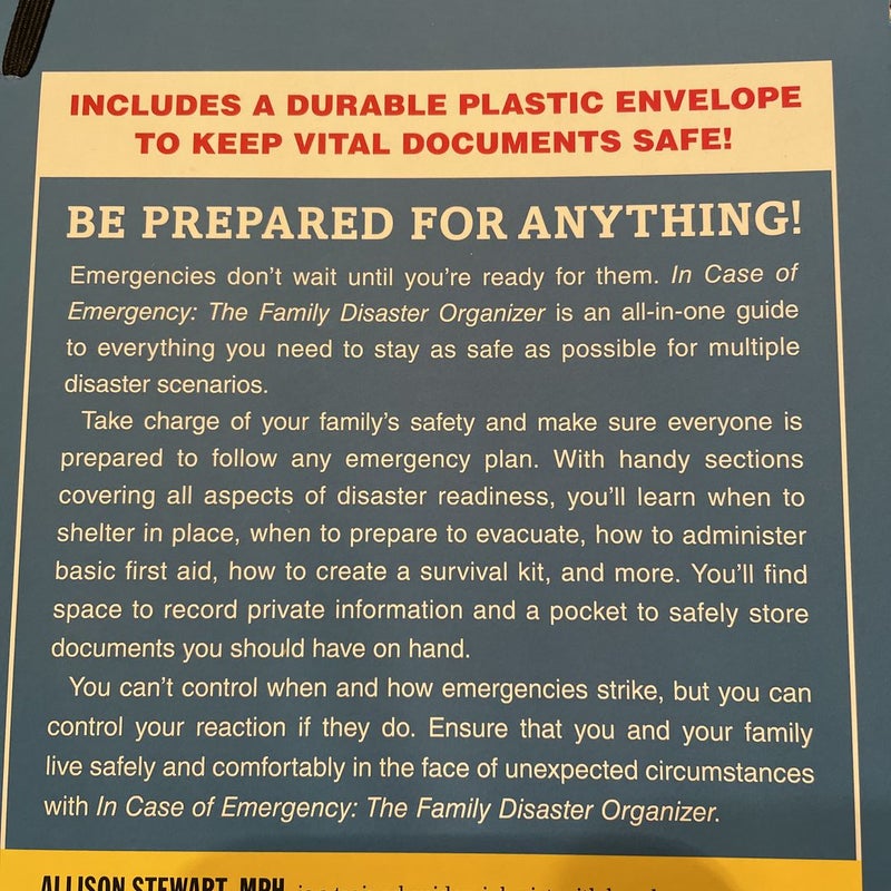 In Case of Emergency: the Family Disaster Organizer