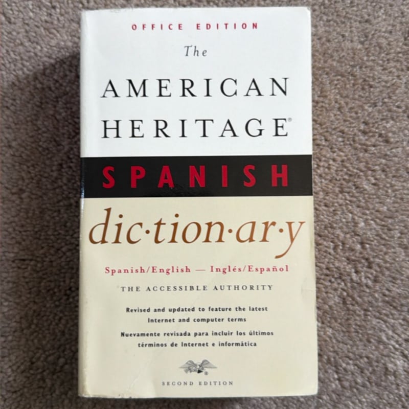 The American Heritage Spanish Distionary by Houghton Mifflin, Paperback ...