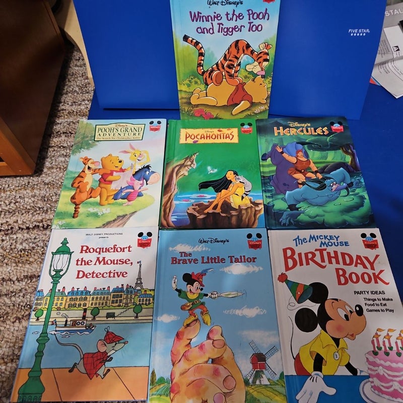 Disney PACK #10 - Seven Disney's Wonderful World of Reading Monthly Book Club Selections