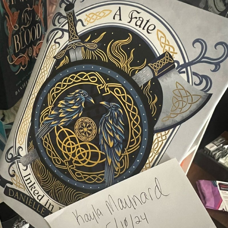 A Fate Inked In Blood Fairyloot and Probably Smuth with Overlays 