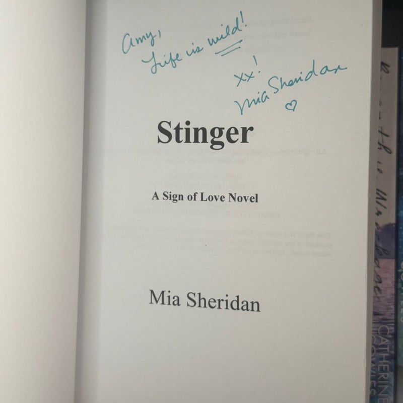 Stinger (indie cover w/inscription) 