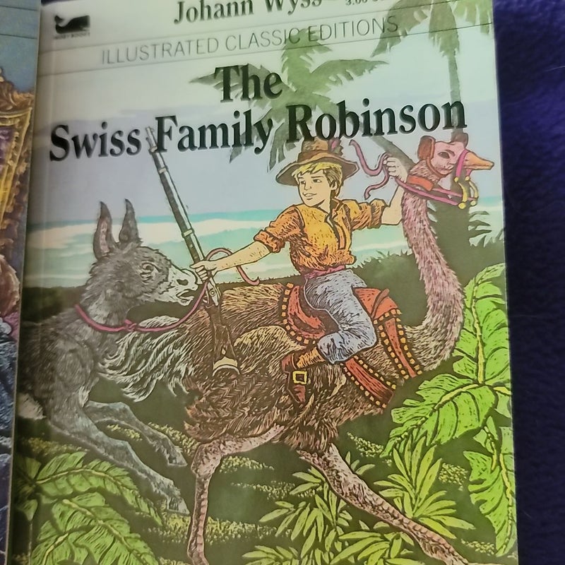Moby Dick, The Swiss Family Robinson, Great Expectations, David Copperfield 