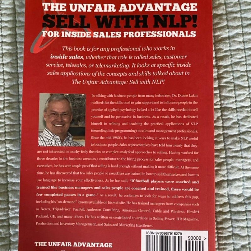 The Unfair Advantage Sell With NLP! Book