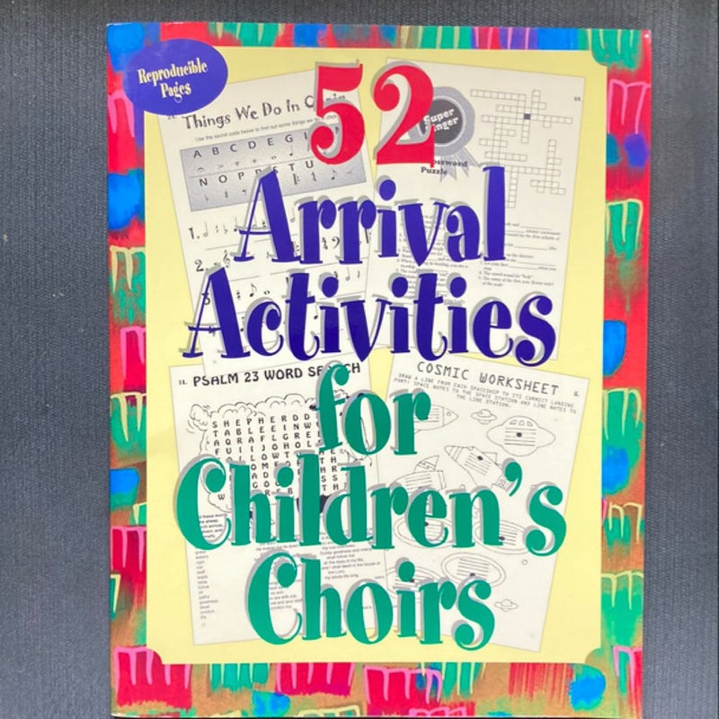 52 Arrival Activities for Childrens Choir