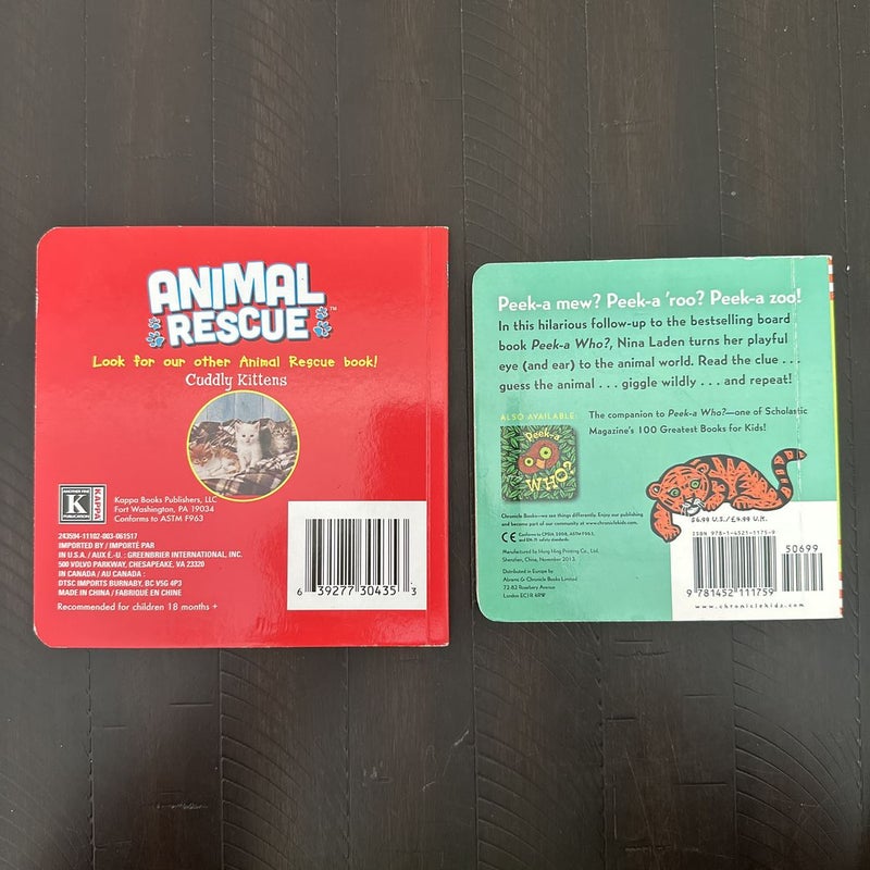 Animal Board Book Bundle
