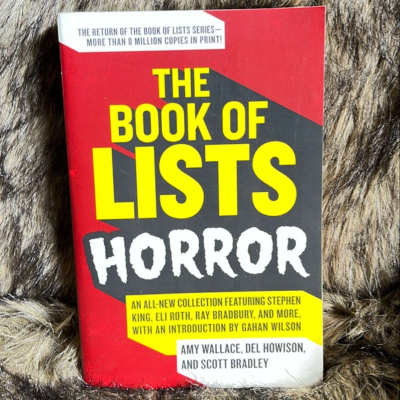The book of lists HORROR