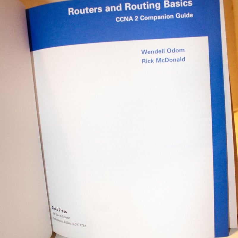 Routers and Routing Basics by Wendell Odom, Rick McDonald