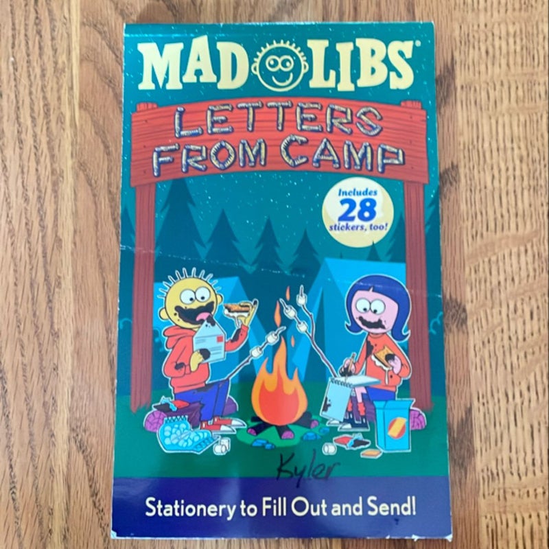 Letters from Camp Mad Libs