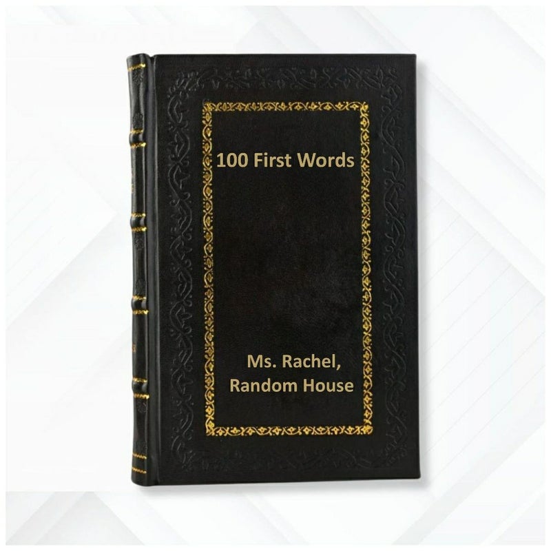 100 First Words by Ms. Rachel, Random House Leather Bound Edition