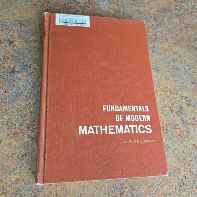 Fundamentals Of Modern Mathematics 