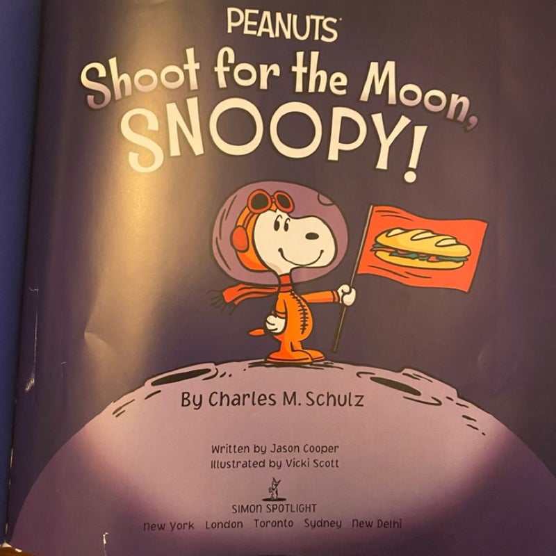 Shoot for the Moon, Snoopy! by Charles M. Schulz, Hardcover Pangobooks