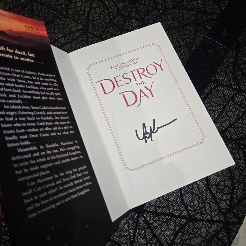 Destroy the day signed copy