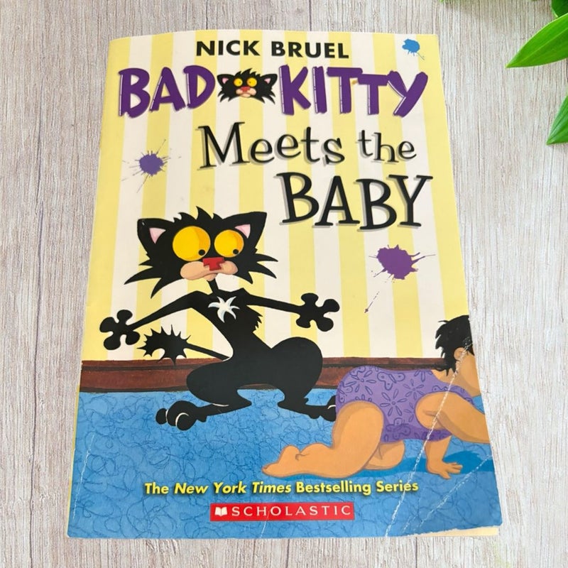 Lot of 3 Bad Kitty Books by Nick Bruel Paperback