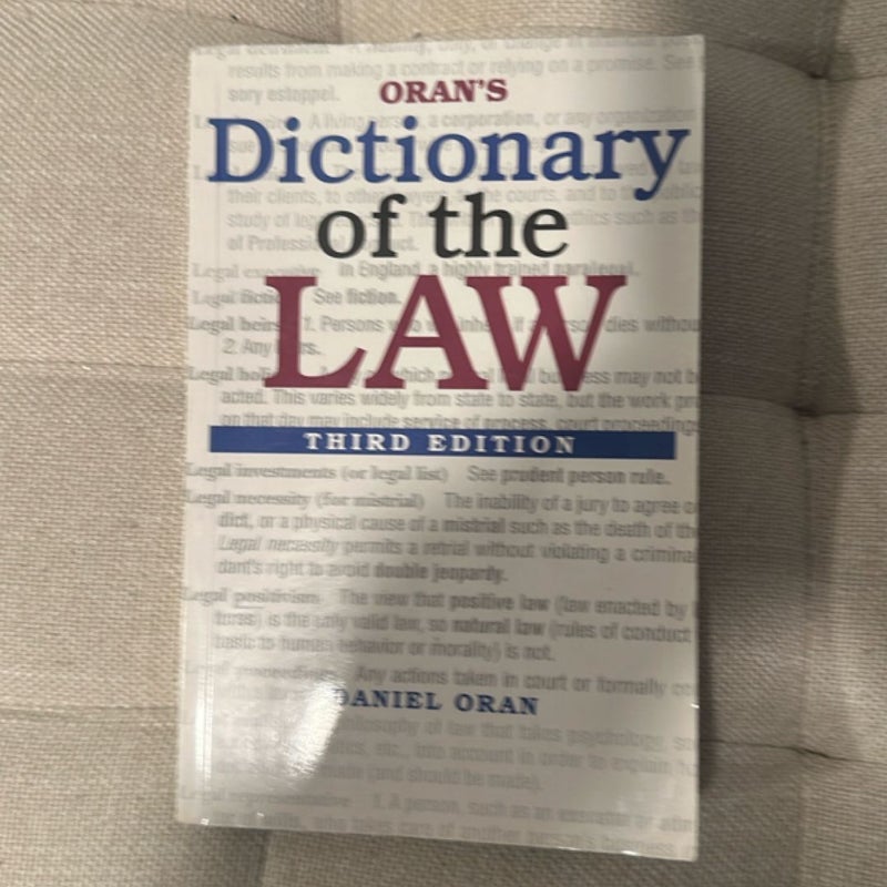 Oran's Dictionary of the Law