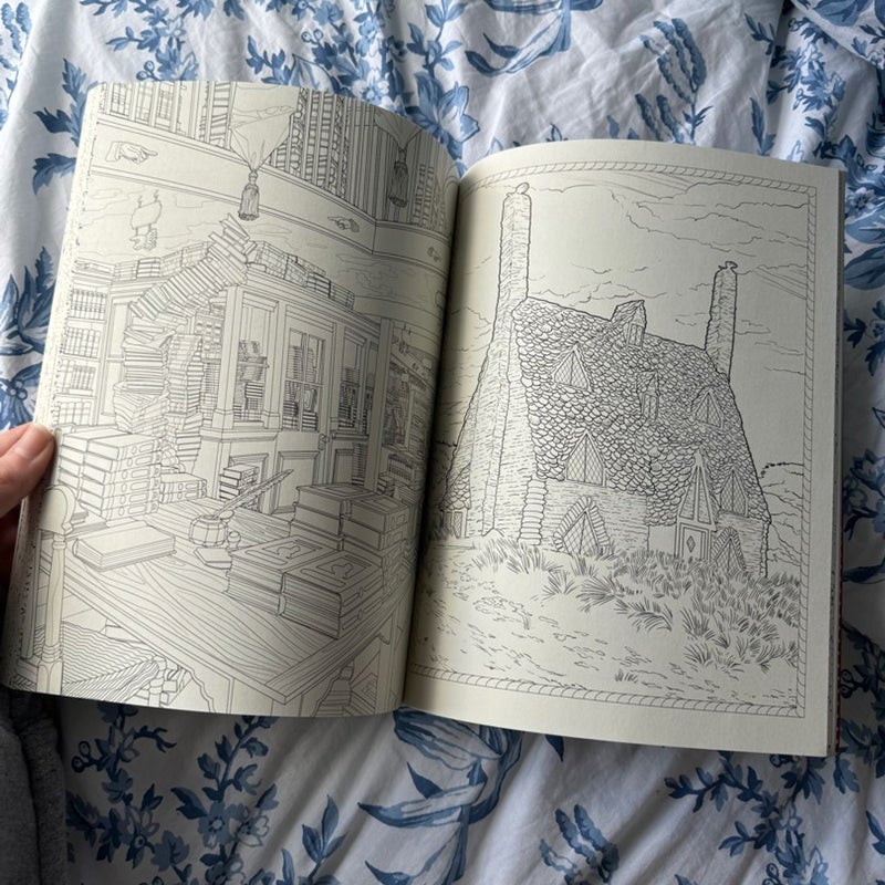 Harry Potter Magical Places and Characters Coloring Book by Scholastic