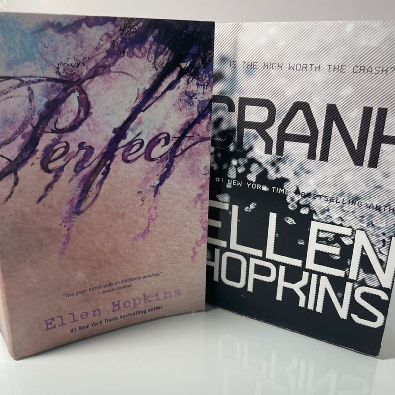 Ellen Hopkins Book Set - Crank and Perfect - Simon & Schuster Paperbacks