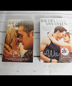 The Bet & The Wager Paperback Rachel Van Dyken New Adult Contemporary Series Lot