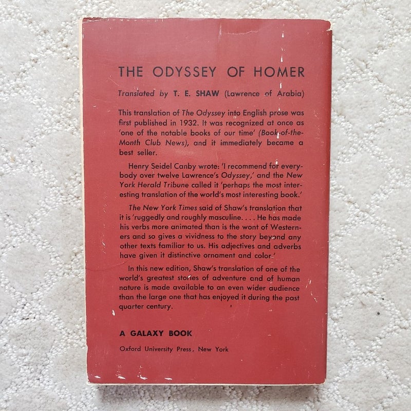 The Odyssey of Homer (2nd Galaxy Printing, 1959)