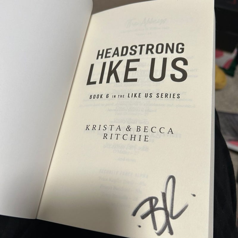 Headstrong Like Us (signed by Becca Ritchie)