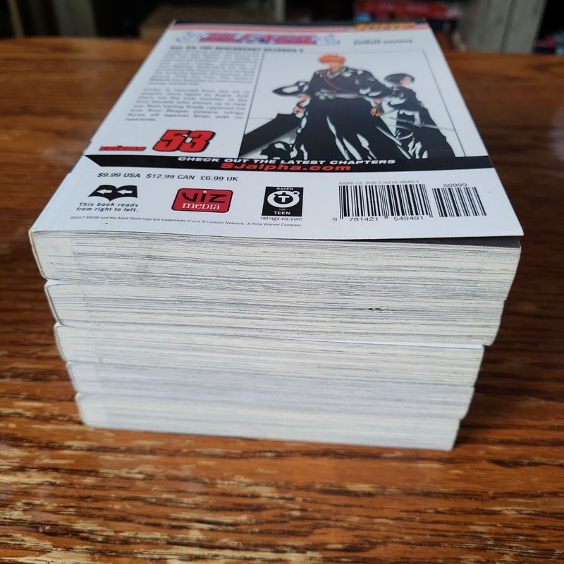 Bleach Manga Volumes 53, 54, 55, 57, 58 