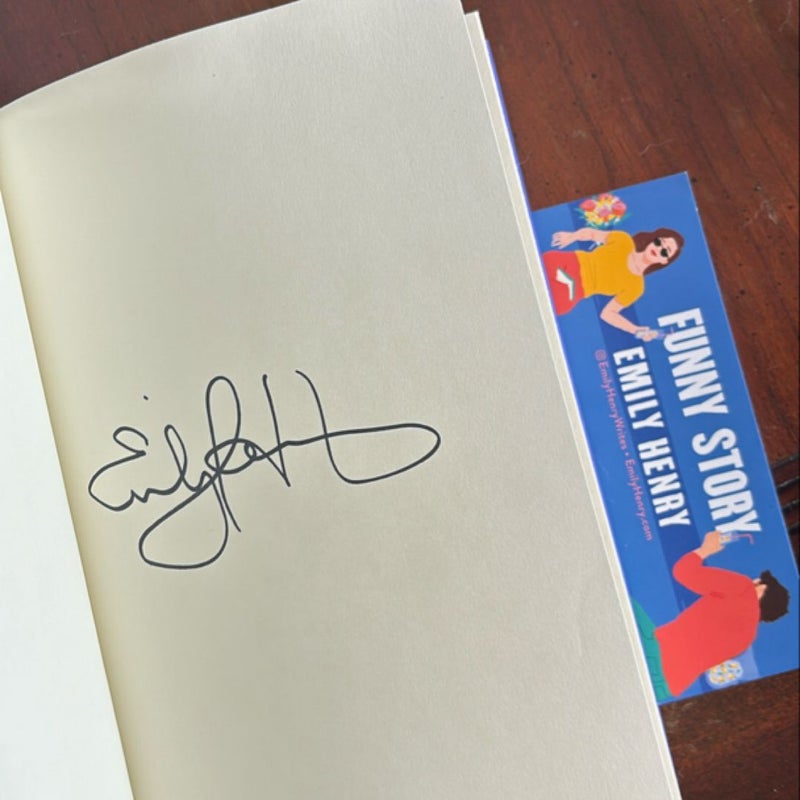 Funny Story SIGNED + Bookmark