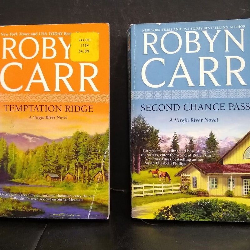 Lot of 2 Virgin River Series Paperback Novels by Robyn Carr