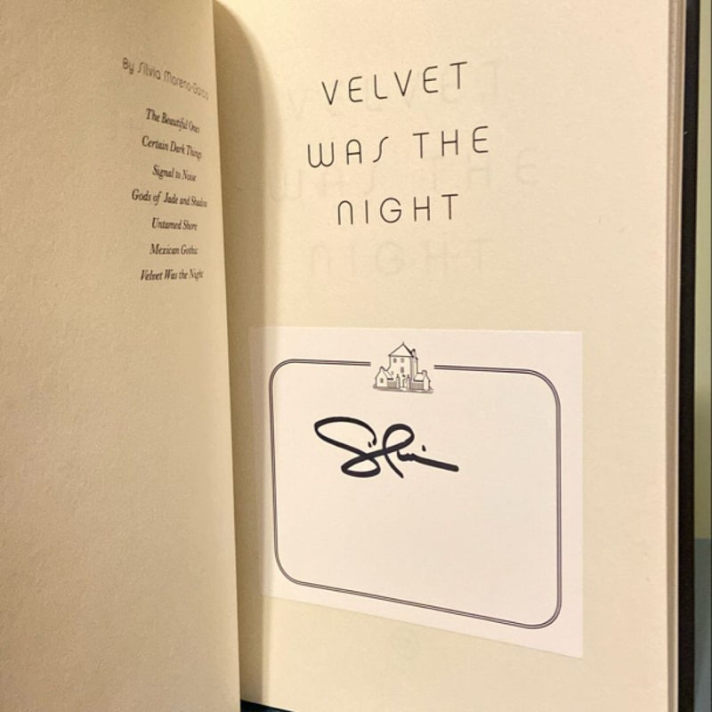 Velvet Was the Night (signed)