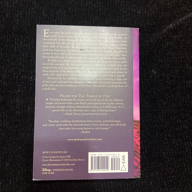 Kane Chronicles, the, Book Two the Throne of Fire