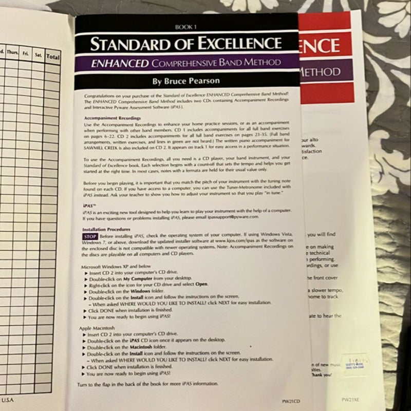 Standard of Excellence Book  