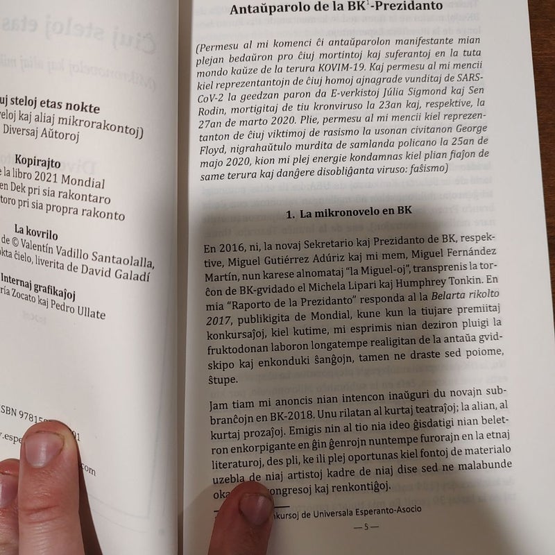 Ĉiuj Steloj Etas Nokte. Mikronoveloj Kaj Aliaj Mikrorakontoj en Esperanto