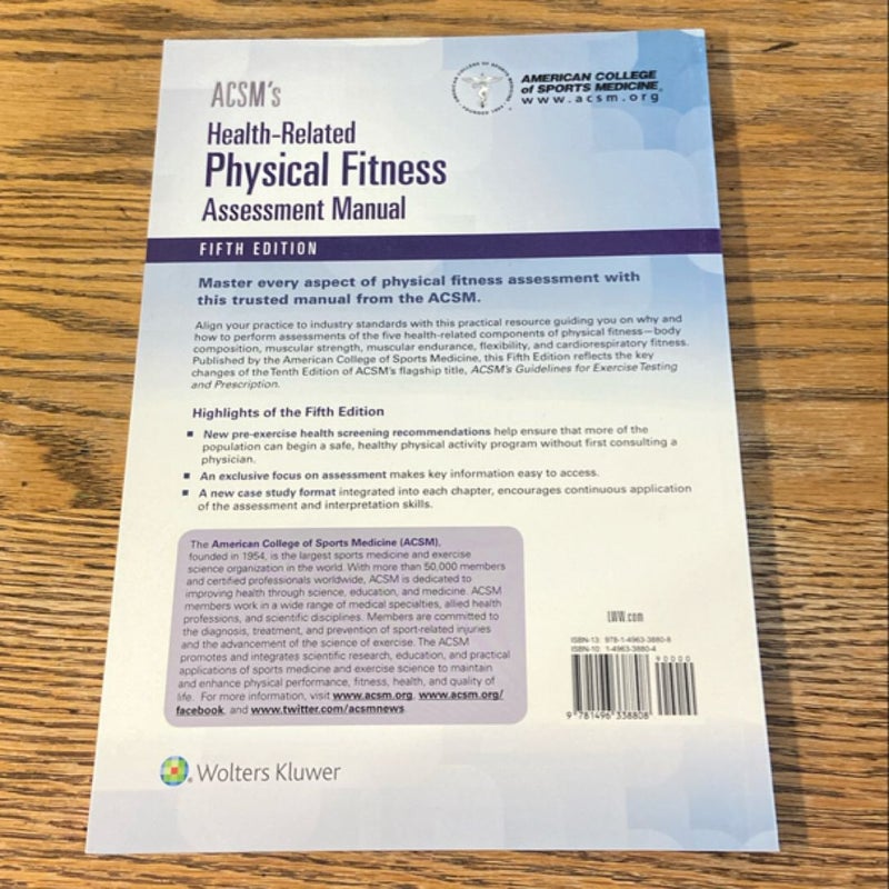 ACSMs Health-Related Physical Fitness Assessment Manual